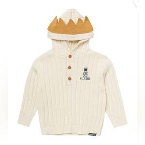 WHERE THE WILD THINGS ARE 18 Mon UNISEX CREAM Hoodie KING OF ALL THE WILD THINGS